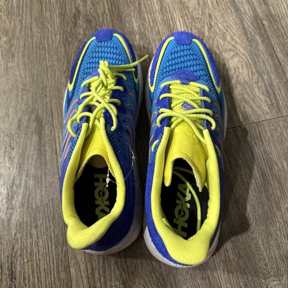Hoka Clifton LS Shoes Blue Yellow Size Men 10 Running Sneakers Samples main image 10